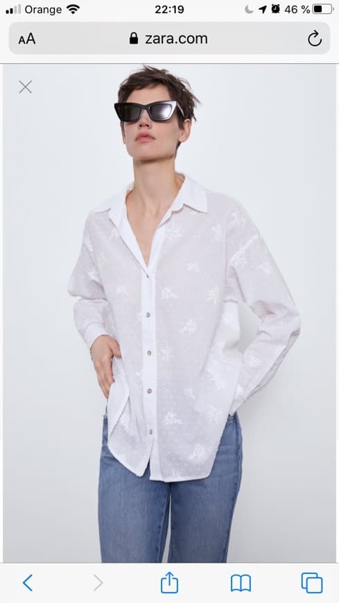 Producto Camisa Oversize Blanca