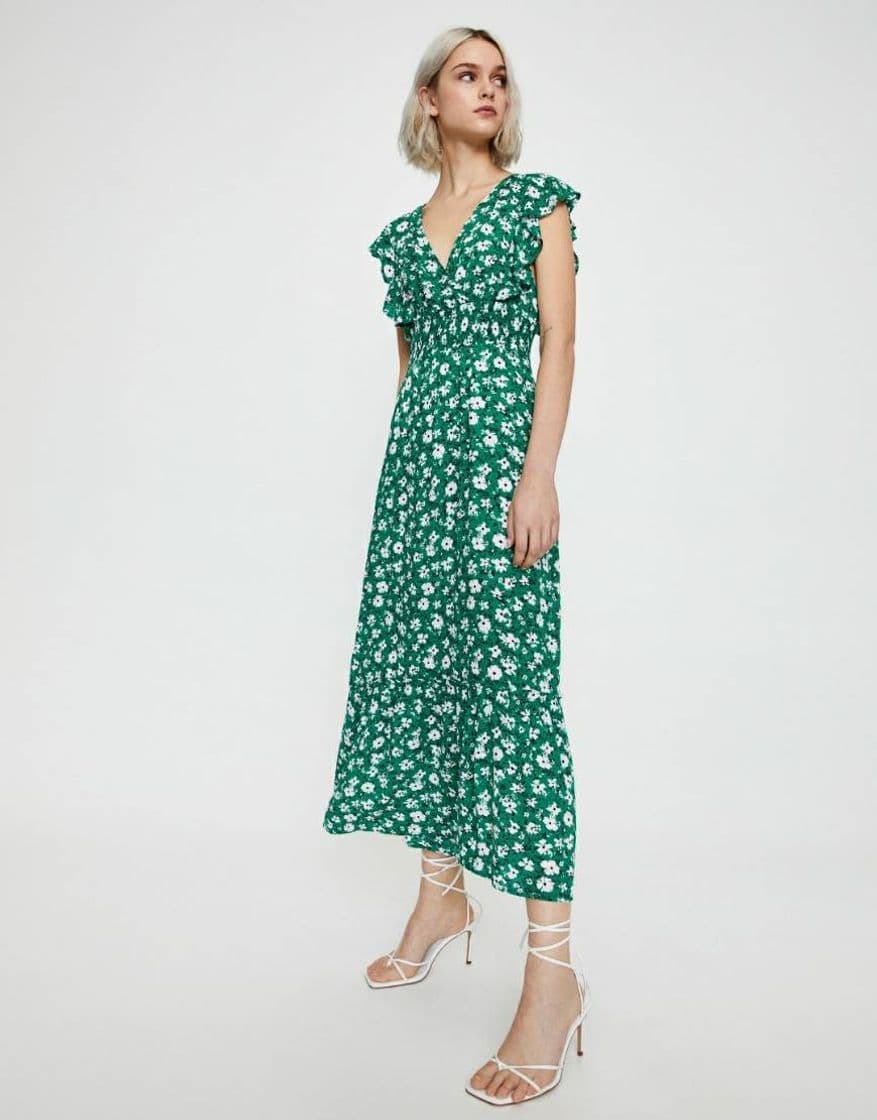 Producto Vestido verde flores