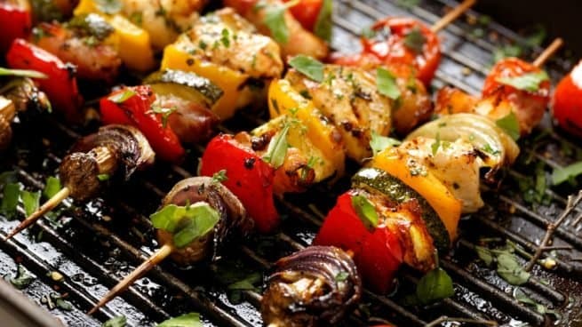 Moda Brochetas de verduras a la parrilla