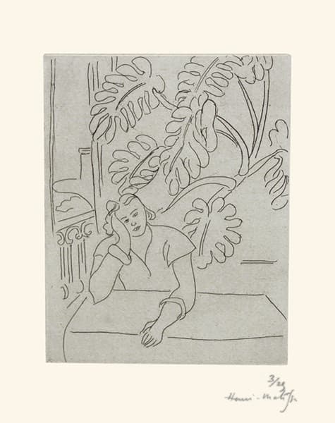 Producto Henri Matisse’s 1935 print Interior with Leaves