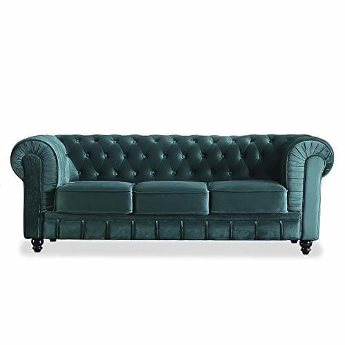 Product Adec - Chesterfield, Sofa de Tres plazas, Sillon Descanso 3 Personas Acabado