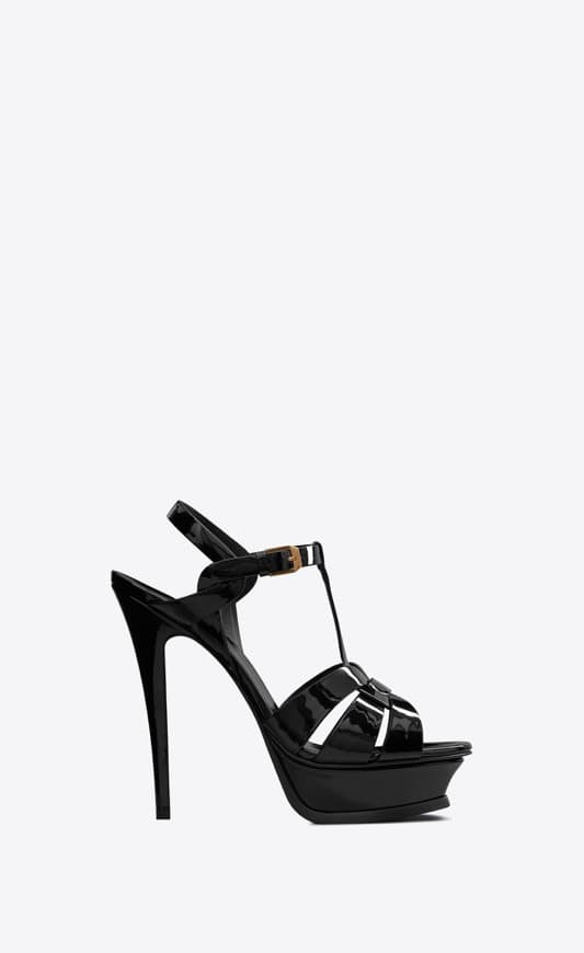 Fashion Tribute Platform Sandals In Patent Leather 