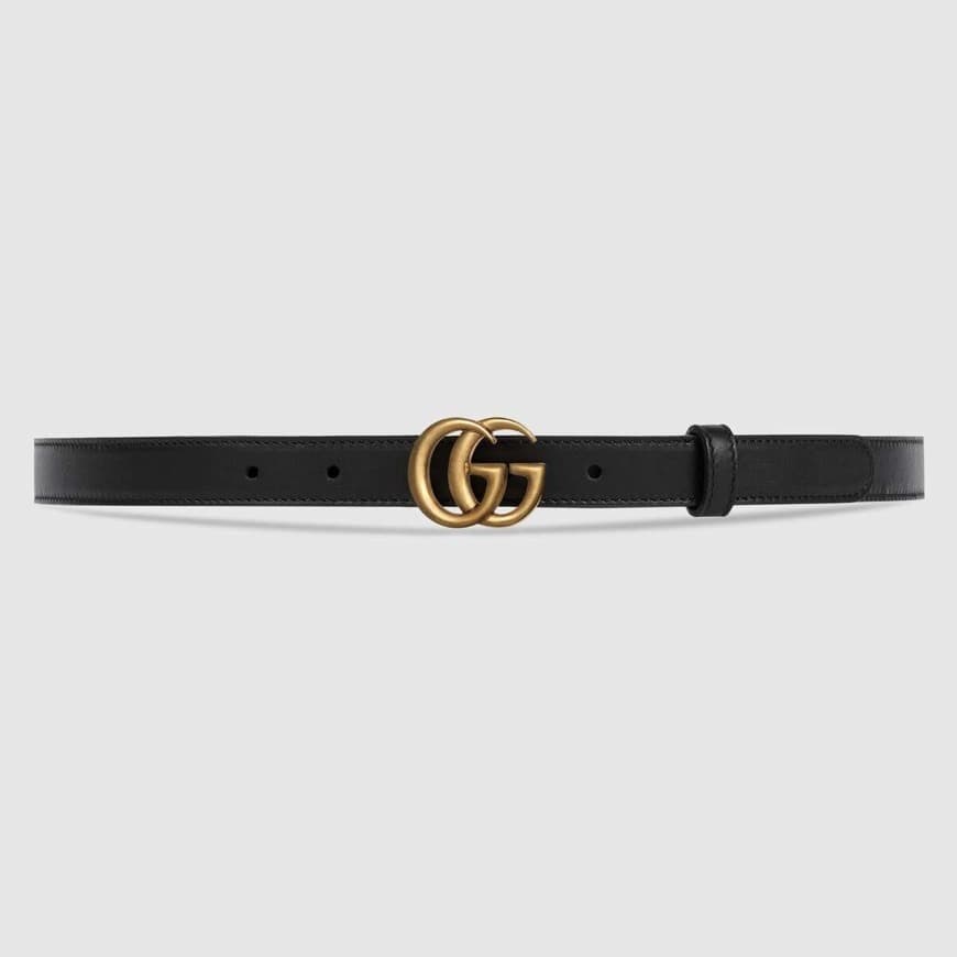 Fashion GUCCI Leather belt with Double G buckle