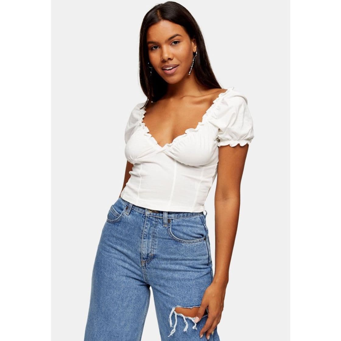 Fashion Cream Prairie Wrap Corset Top | Topshop