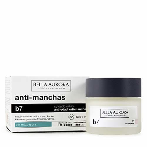 Belleza Bella Aurora Crema Facial Hidratante Anti-Edad y Anti-Manchas para Piel Mixta o