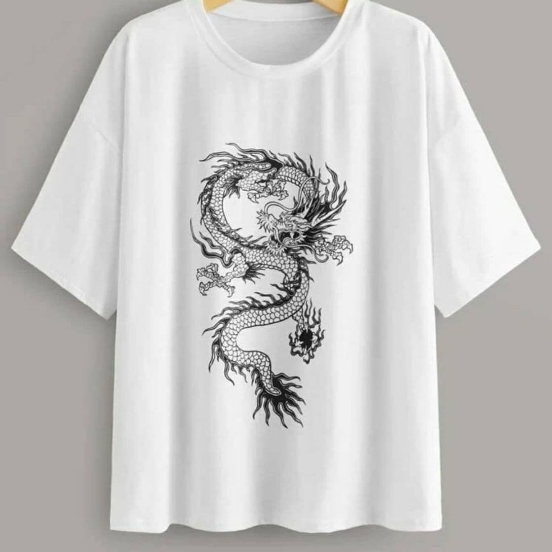 Producto Camiseta blanca con DRAGÓN