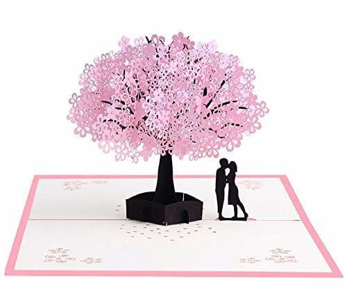 Home Czemo Tarjeta 3D Amor Pareja Tarjeta Pop-up Tarjeta de Cumpleaños