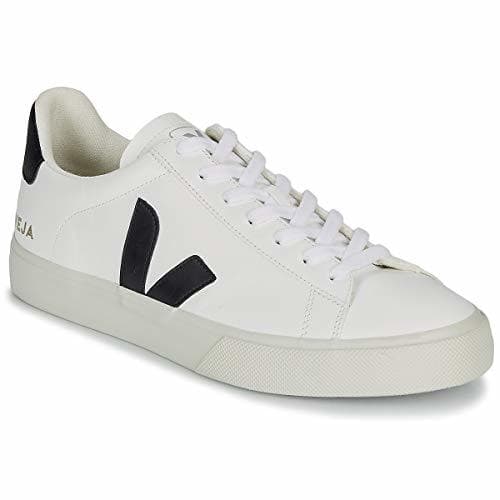 Moda VEJA Campo Zapatillas Moda Hombres Blanco/Negro