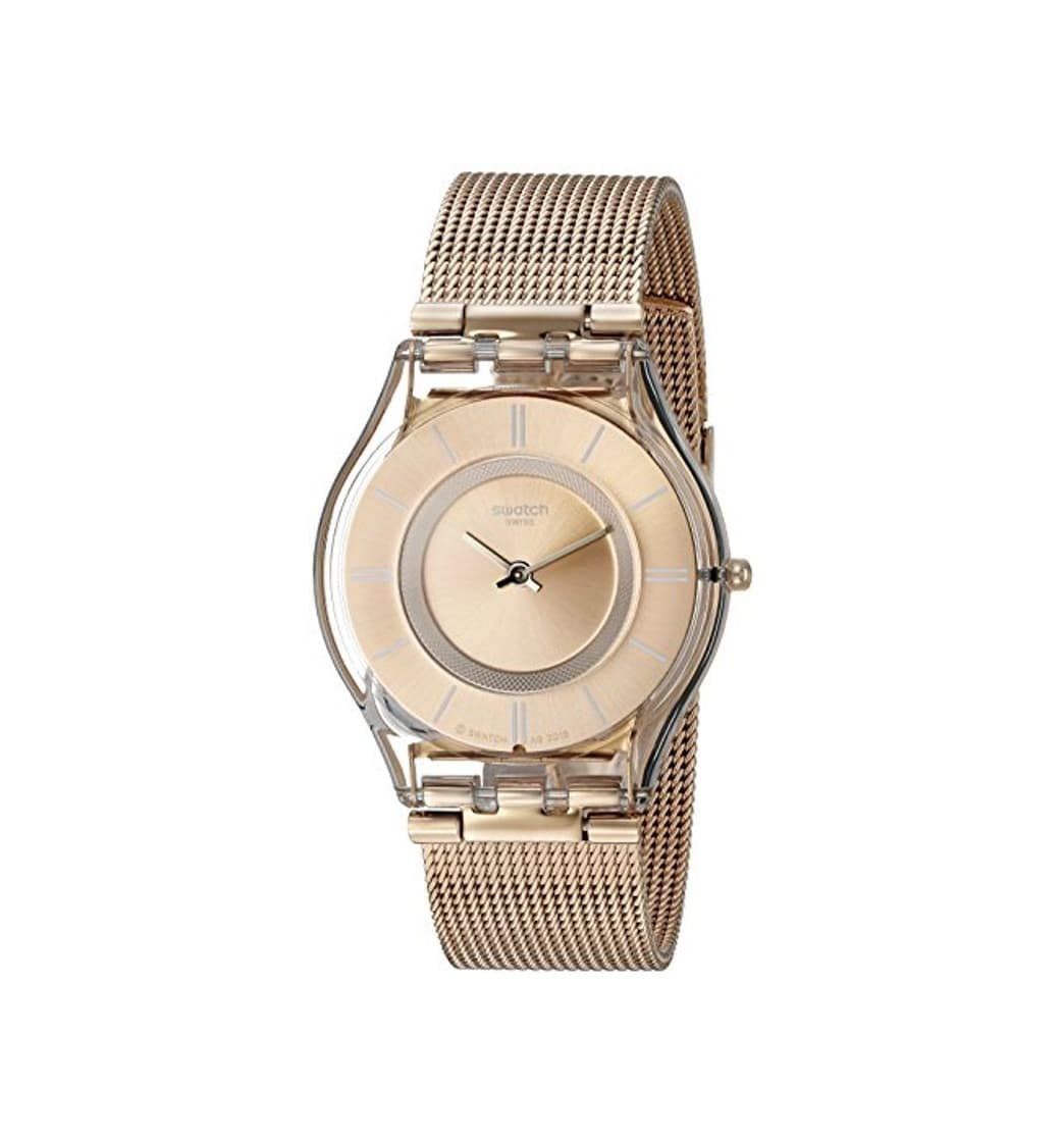 Fashion Swatch Reloj Digital de Cuarzo Unisex con Correa de Acero Inoxidable