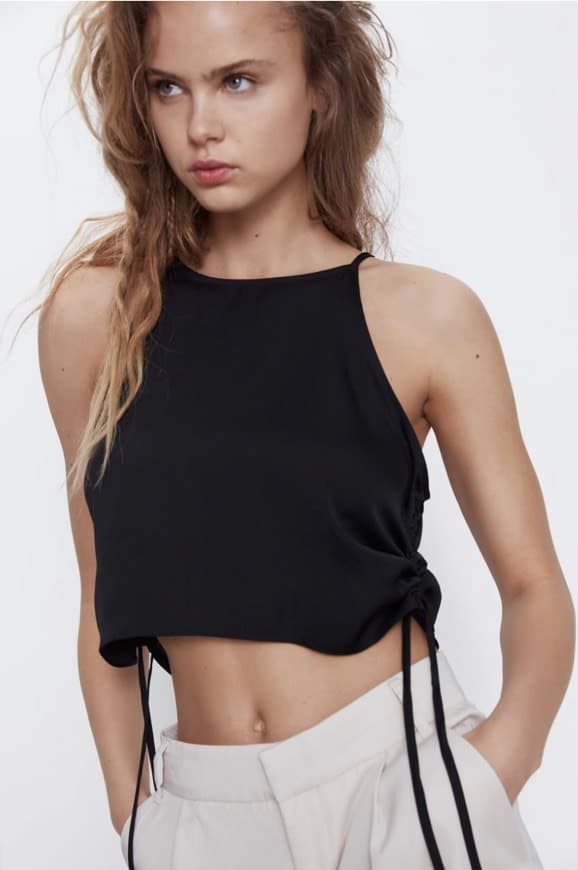 Producto Top cropped com franzidos 