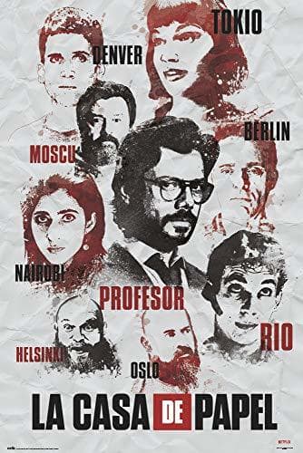 Producto Poster La Casa De Papel Personajes