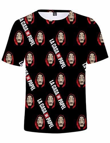 Moda Camiseta La casa de Papel, Camiseta La casa de Papel Hombre Unisex