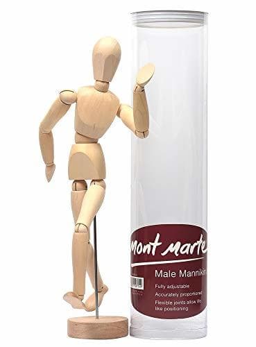 Elemento de la categoría hogar MONT MARTE Maniqui Dibujo - Mannekin Masculino de 30cm - Muñeco articulado