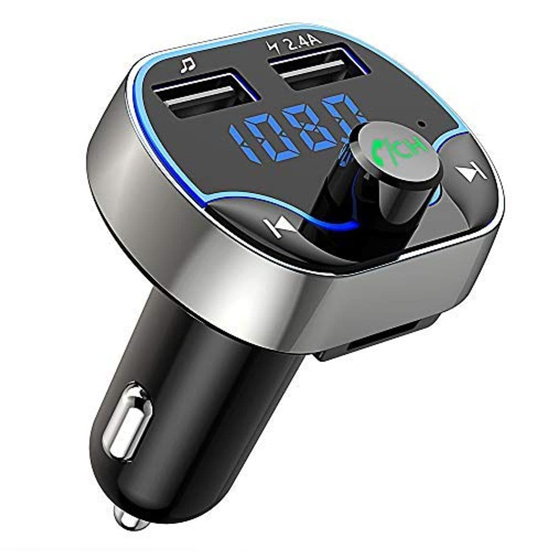 Producto Bovon Transmisor FM Bluetooth, Transmisor de Radio Inalámbrico Kit Adaptador de Coche