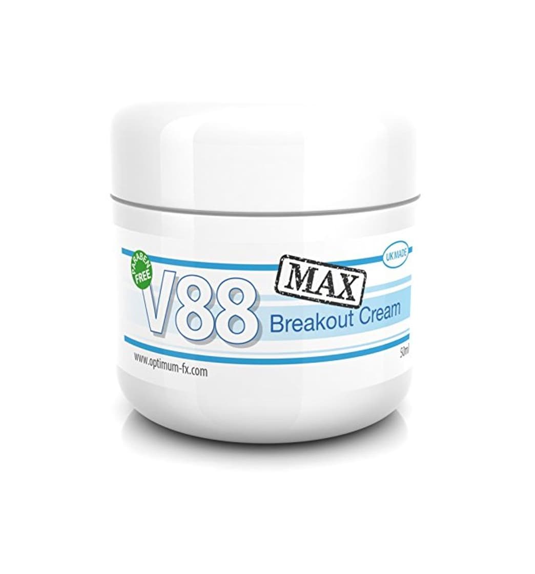 Product V88 MAX Crema Para Brotes DOBLE EFECTIVIDAD Con Ácido Salicílico Para Granos Puntos Negros Imperfecciones y Piel Problemática SIN Parabenos 50 Gramos