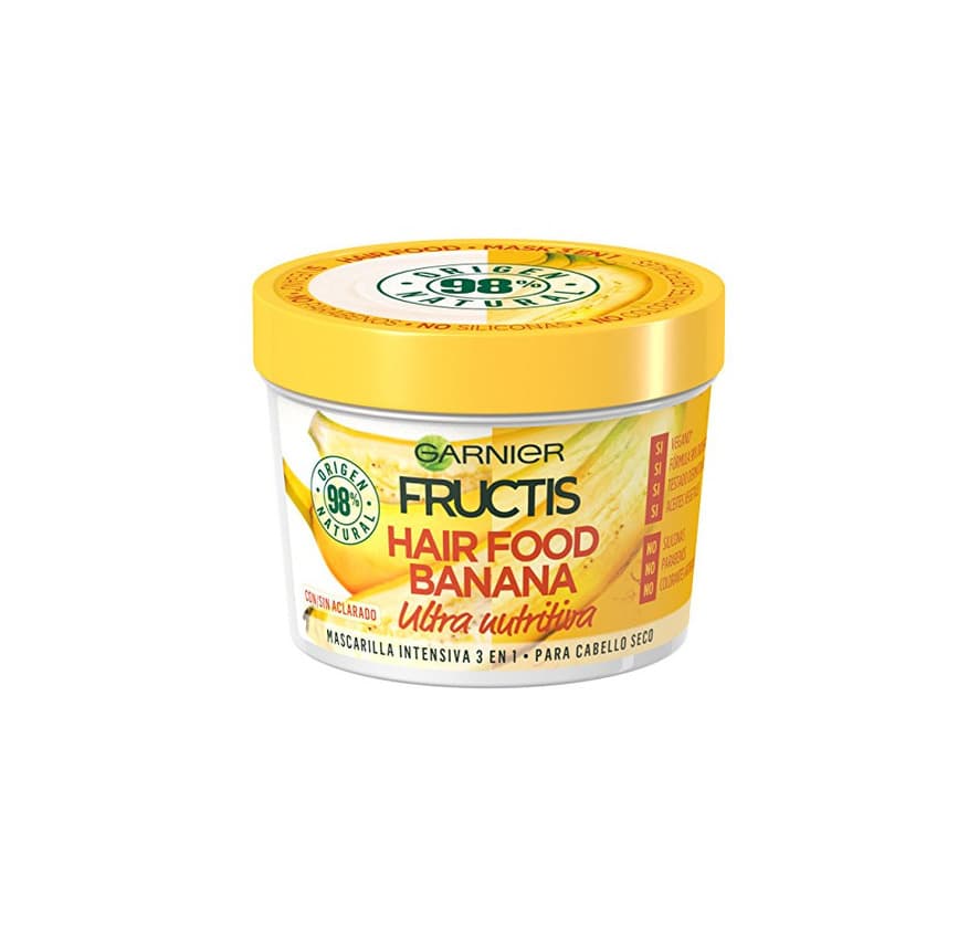 Beauty Garnier Fructis Mascarilla 3 en 1 Hair Food Banana , 3 Recipientes