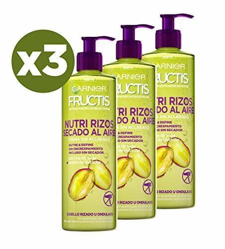 Beauty Garnier Fructis Nutri Rizos Secado al Aire Crema Sin Aclarado para Pelo