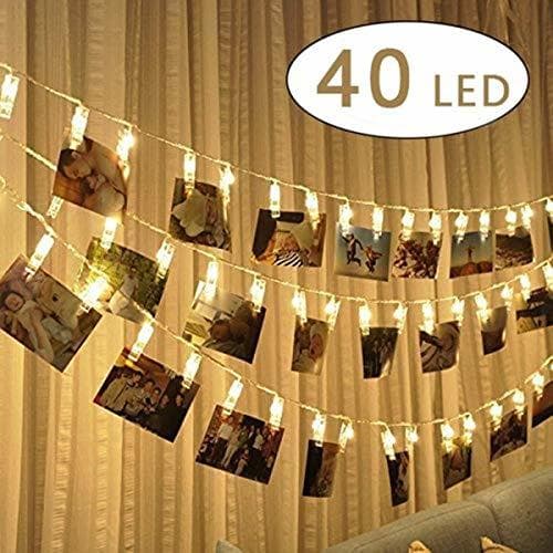 Home Cookey Clip cadena de luces LED - 40 Fotoclips 5M plana Betri