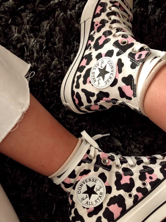 Moda Converse leopard platform chuck 