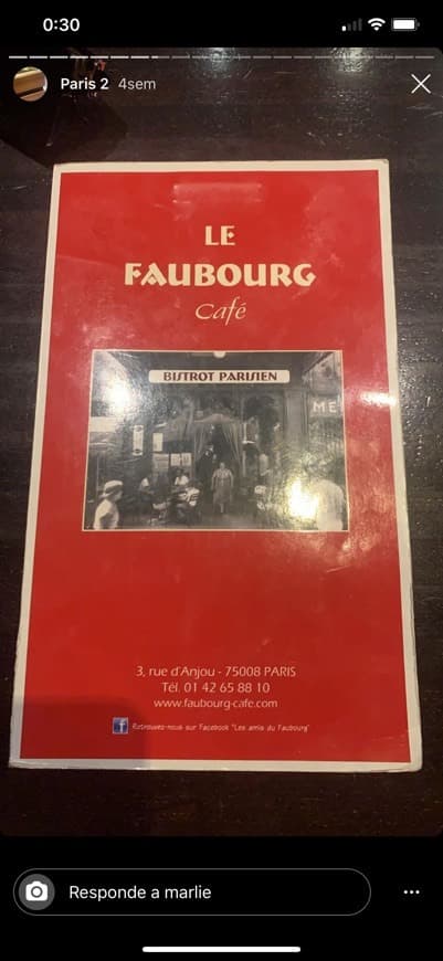 Restaurantes Le Faubourg Café