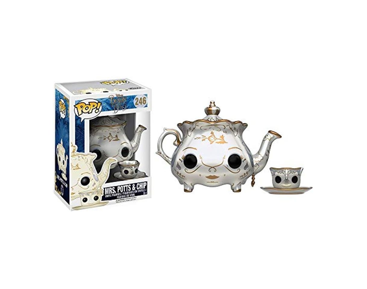 Game Funko - Mrs. Potts & Chip figura de vinilo, colección de POP,