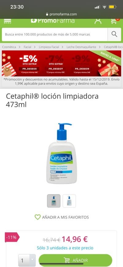 Moda Cetaphill jabón facial 