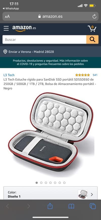 Product Estuche para disco duro