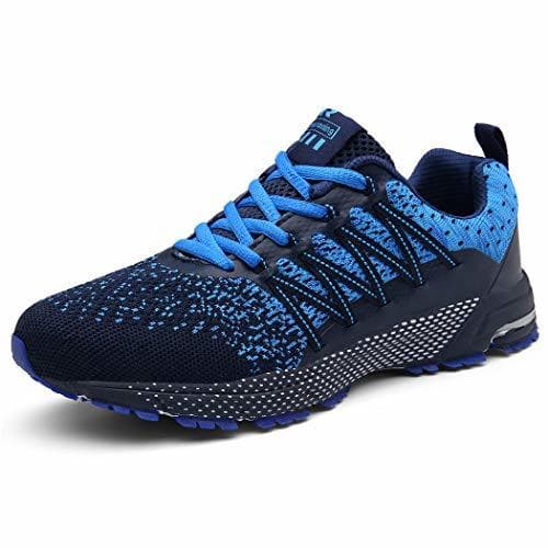 Moda SOLLOMENSI Zapatillas de Deporte Hombres Mujer Running Zapatos para Correr Gimnasio Sneakers