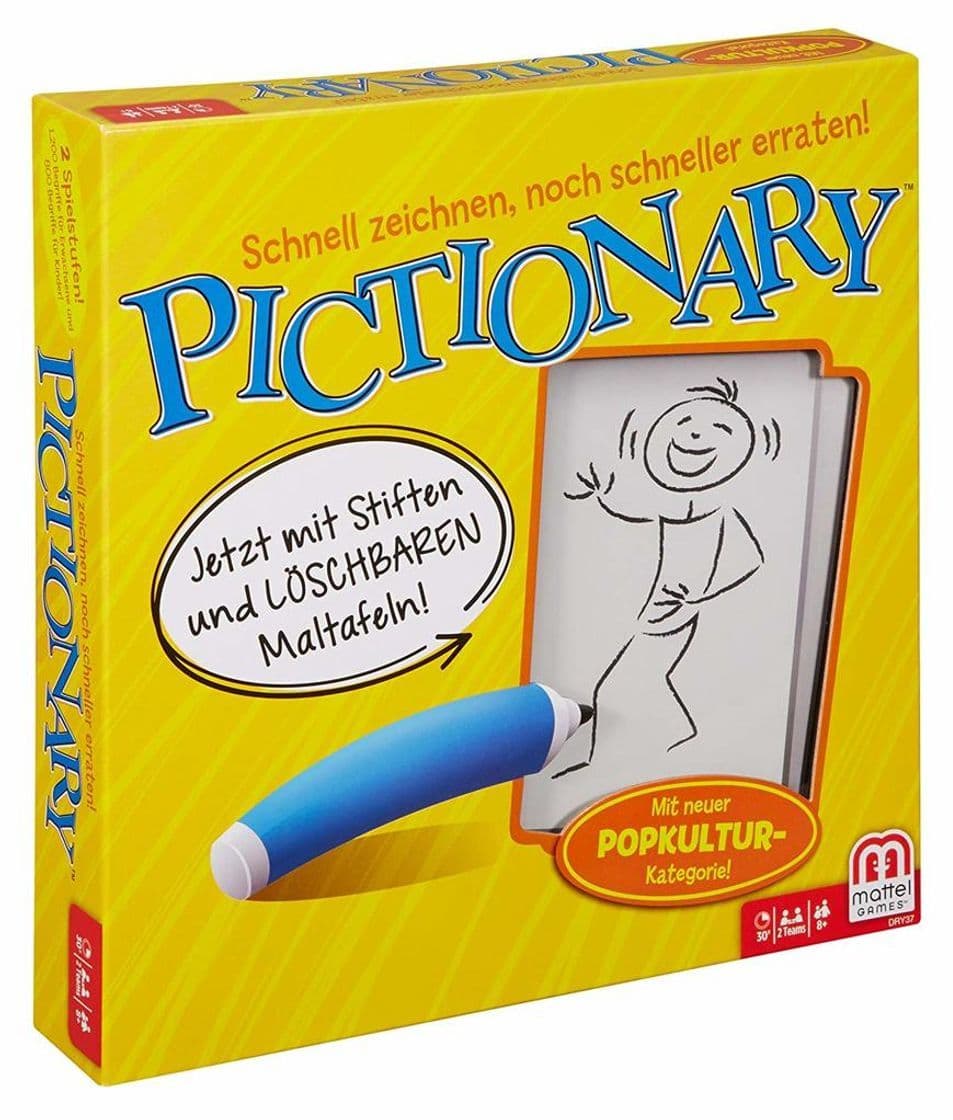 Product Mattel Games Pictionary Juego de Mesa de Palabras - Juego de Tablero