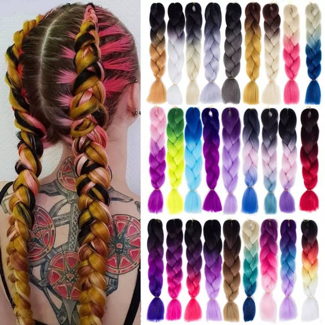 Product Extensiones de colores para trenzas