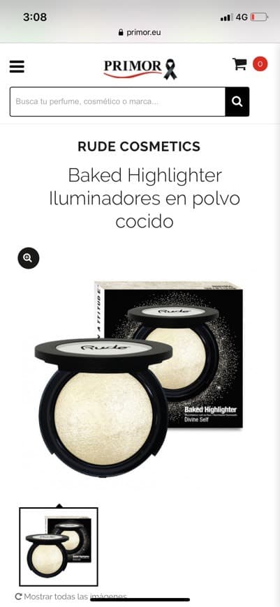 Product Baked Highlighter Iluminadores en polvo cocido Rude Cosmetics ...