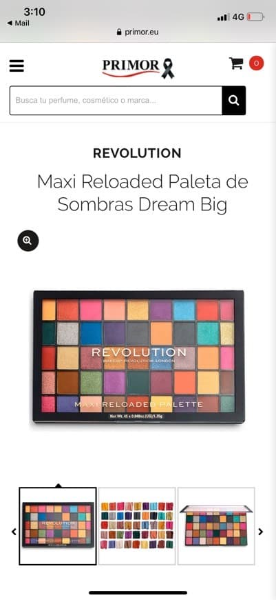 Product Maxi Re-loaded Paleta de Sombras Dream Big Revolution 