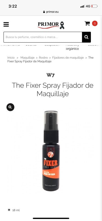 Product The Fixer Spray Fijador de Maquillaje W7 