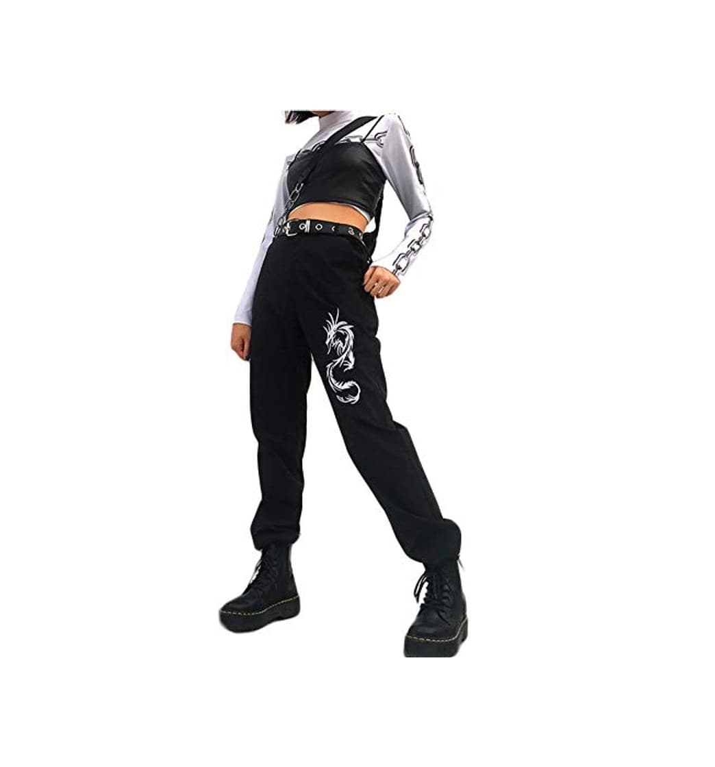 Fashion She Charm Pantalones De Carga De Las Mujeres Streetwear Altura De La