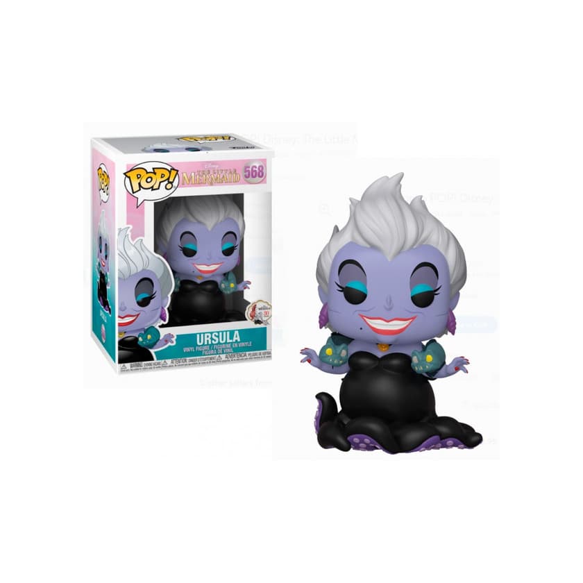 Juego Funko- Pop Figura de Vinilo: Disney: Little Mermaid-Ursula w/Eels Coleccionable,