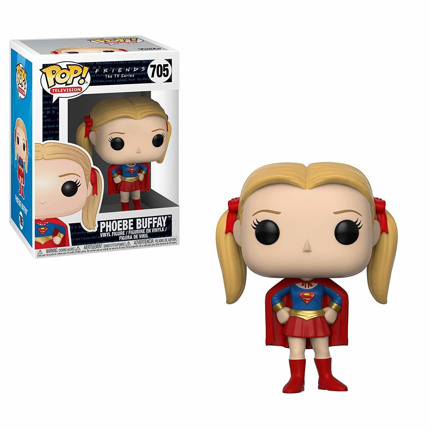 Game Funko- Phoebe Buffay como Supergirl, Multicolor, Standard