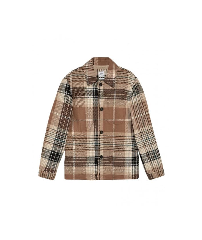 Producto Textured check overshirt