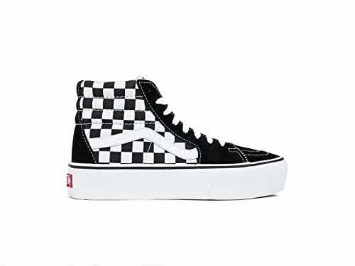 Fashion Vans Sk8 Hi Platform Calzado Checkerboard