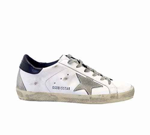 Fashion Golden Goose Superstar - Zapatillas Deportivas, Color Blanco y Azul Multicolor Size