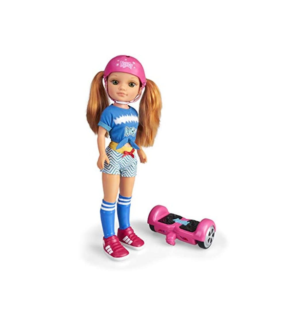 Producto Nancy - Un Día con Mi Hoverboard, Muñeca Mecánica con Patinete Hoverboard