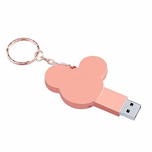 Electronic Memorias USB Flash Drive Metal Llavero Cabeza De Mickey Mouse Disco USB