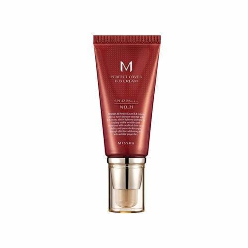 Beauty Cosméticos coreanos, Missha, M Perfect Cover BB Crema No. 21