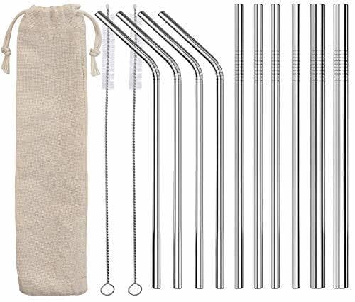 Belleza grilljoy 13pcs pajitas reutilizables de metal para beber