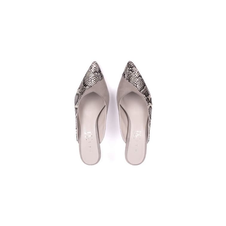 Product STILETTO JULIETA ANTE GRIS/PIEL EFECTO PITÓN 6CM