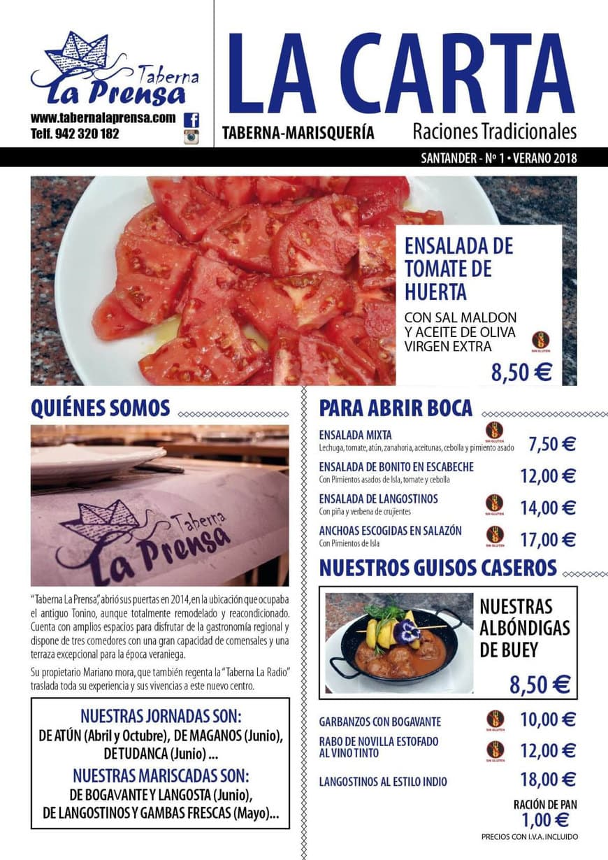 Restaurantes Taberna La Prensa Restaurante