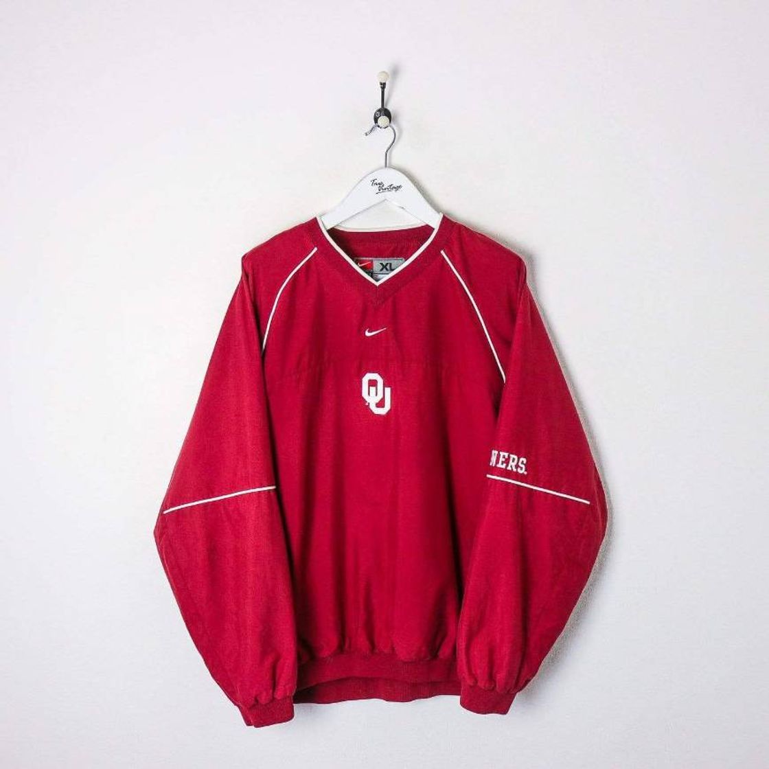 Moda NIKE OKLAHOMA SOONERS PULLOVER JACKET RED

