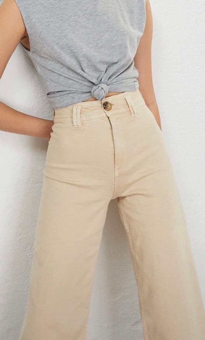 Fashion Pantalones culotte color beige