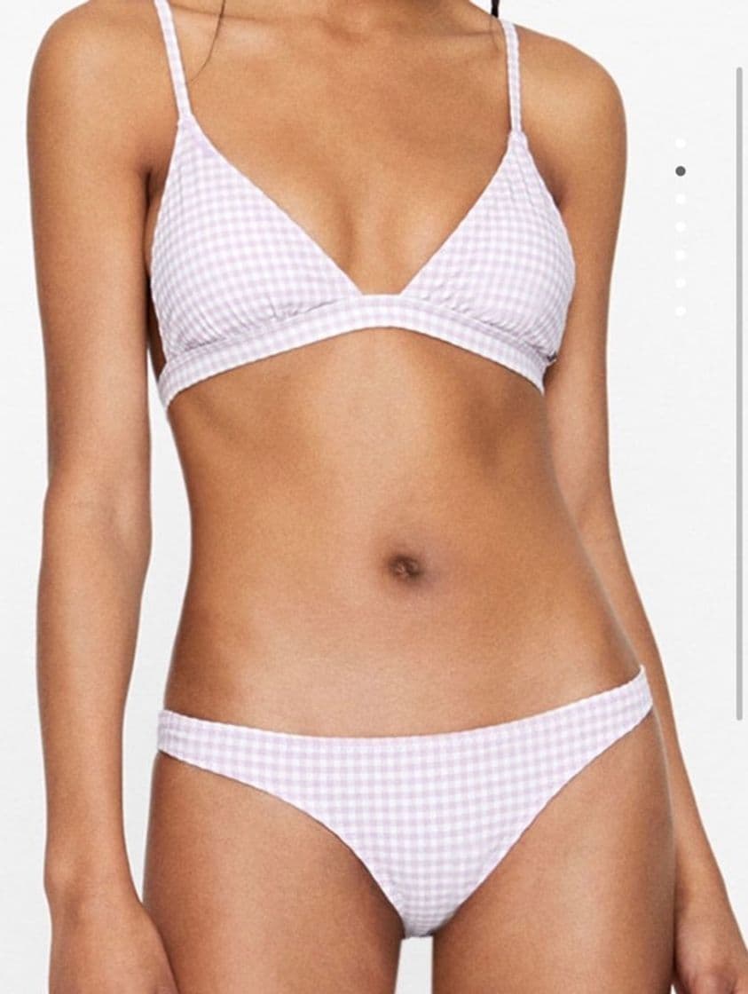 Producto Bikini lila cuadros vichy 