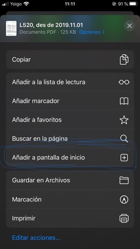 Fashion Añadir archivos pdf en la pantalla principal, como una app +