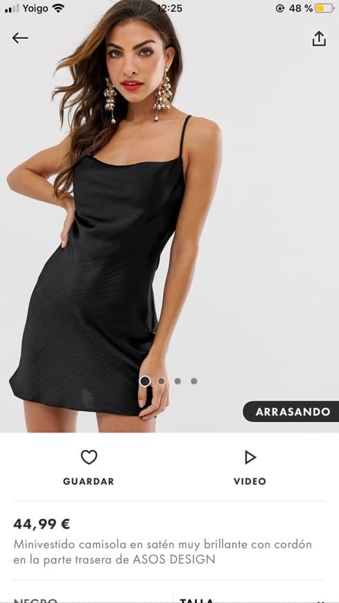 Moda Vestido mini lencero